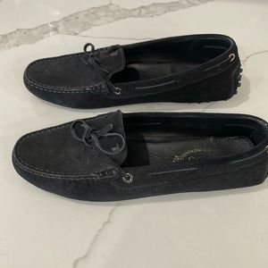 Tod’s Black Suede Loafers